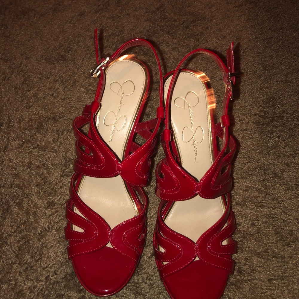 Candy Red Heels - Picture 2 of 5